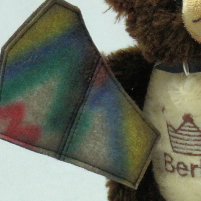 Commemorative Bear for the 35th anniversary of the fall of the Berlin Wall 24 cm Teddy Bear by Hermann-Coburg
