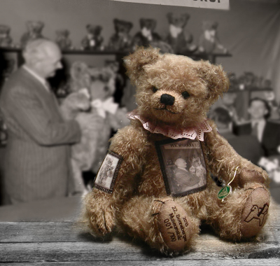 22. Sonneberger Museumsbr 2015 39 cm Teddybr von Hermann-Coburg