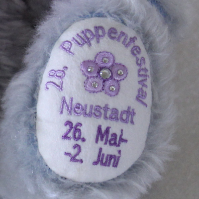 28. Festivalbr 2019 zum 28. Puppenfestival 36 cm Teddybr von Hermann-Coburg