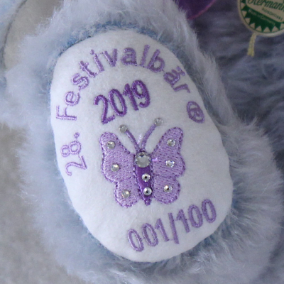 28. Festivalbr 2019 zum 28. Puppenfestival 36 cm Teddy Bear by Hermann-Coburg