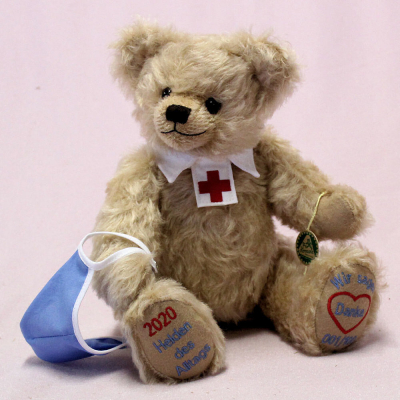 2020 - Helden des Alltags 33 cm Teddybr von Hermann-Coburg