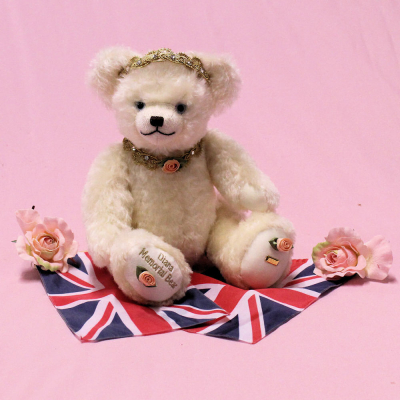 1997 - 2022 Princess Diana Memorial Bear 2022 34 cm Teddy Bear by Hermann-Coburg
