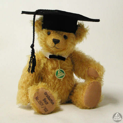Graduation Bear Teddy Bear by Hermann-Coburg