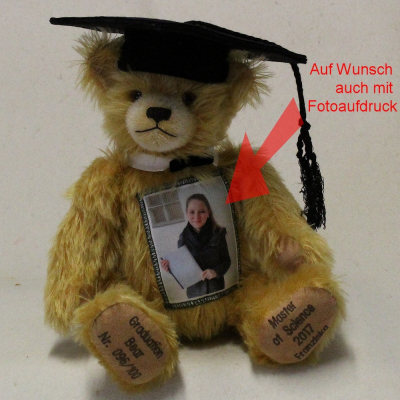 Graduation Bear Teddy Bear by Hermann-Coburg
