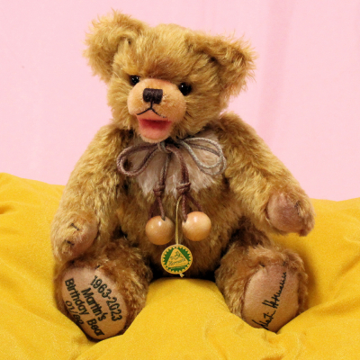 Martins Birthday Bear 1963 - 2023 33 cm Teddybr von Hermann-Coburg