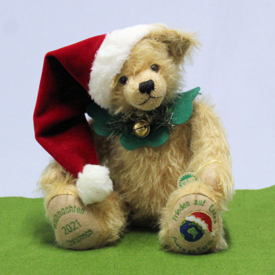 HERMANN Christmas Bear 2021 34 cm Teddy Bear by Hermann-Coburg