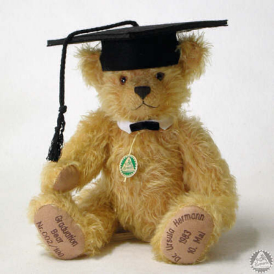 Graduation Individual Bear Teddy Bear by Hermann-Coburg