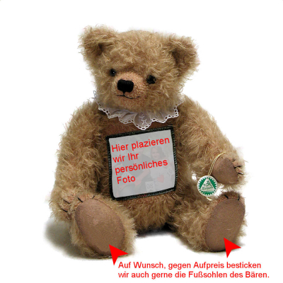 The Photo-Individual-Bear 38 cm Teddy Bear by Hermann-Coburg
