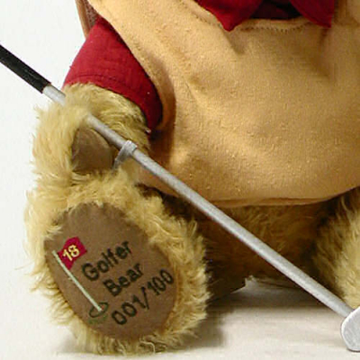 Golfer Bär Teddy Bear by Hermann-Coburg