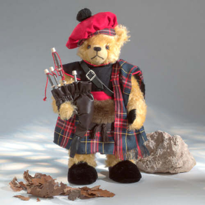 Bagpiper - Dudelsackspieler Teddybr von Hermann-Coburg