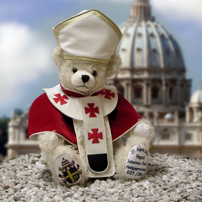 Papst Johannes Paul II - Heiligsprechung Teddybr von Hermann-Coburg