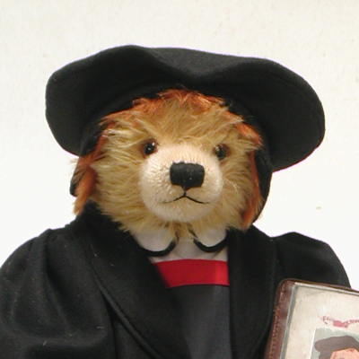 Reformationsteddy Dr. Martin Luther 40 cm Teddybär von Hermann-Coburg