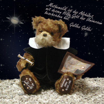 Galileo Galilei 38 cm Teddy Bear by Hermann-Coburg