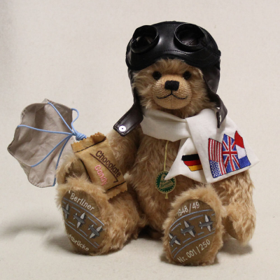 Candy Bomber Pilot 37 cm Teddy Bear by Hermann-Coburg