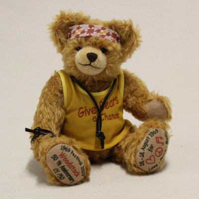 Woodstock  50th Anniversary 1969 - 2019   32 cm Teddy Bear by Hermann-Coburg