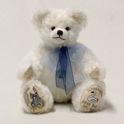 Schwanenbr Schloss Neuschwanstein 35 cm Teddybr von Hermann-Coburg