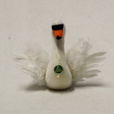 Mohair Swan Lohengrin 15 cm Teddy Bear by Hermann-Coburg