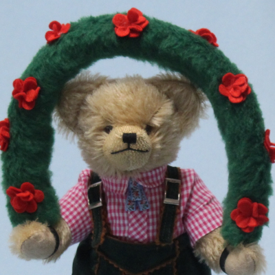 Bavarian Oktoberfest Folklore Boy Joschi 26 cm Teddy Bear by Hermann-Coburg