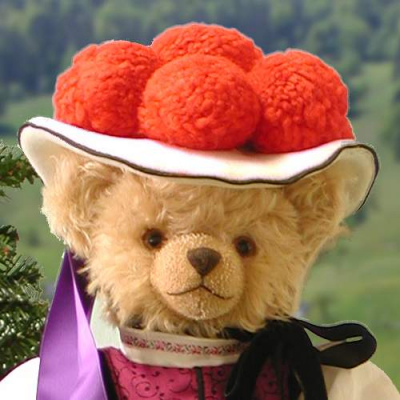 Schwarzwaldmdel Black Forest Girl Teddybr von Hermann-Coburg