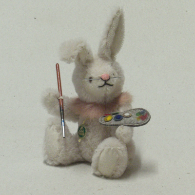 Ein kleiner Hasen-Maler 19 cm Teddy Bear by Hermann-Coburg