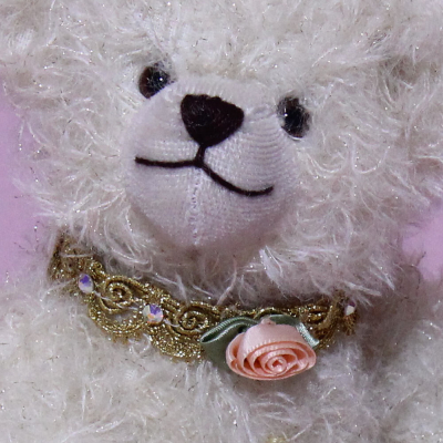 Golden Glitter Bear a golden glow for Mothers Day 29 cm Teddy Bear by Hermann-Coburg