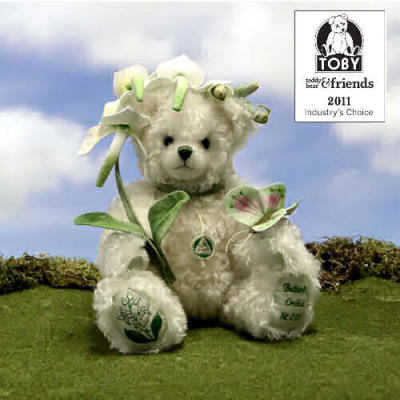 Butterfly Orchid - Waldhyazinthe Teddy Bear by Hermann-Coburg