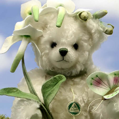 Butterfly Orchid - Waldhyazinthe Teddy Bear by Hermann-Coburg
