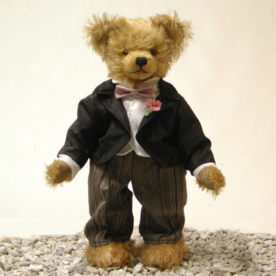 Hochzeitsbär - Bräutigam Teddy Bear by Hermann-Coburg