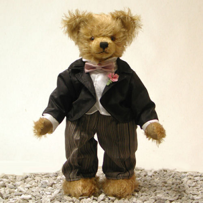 Hochzeitsbr - Brutigam Teddybr von Hermann-Coburg