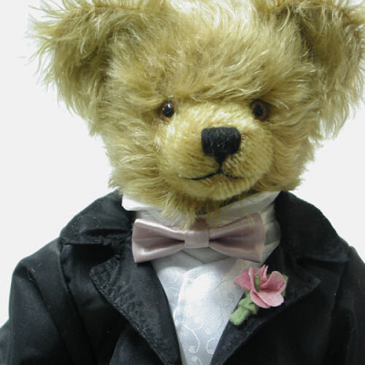 Hochzeitsbr - Brutigam Teddybr von Hermann-Coburg