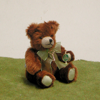 Der Schlssel zum Herzen 19 cm Mohair Teddybr von Hermann-Coburg