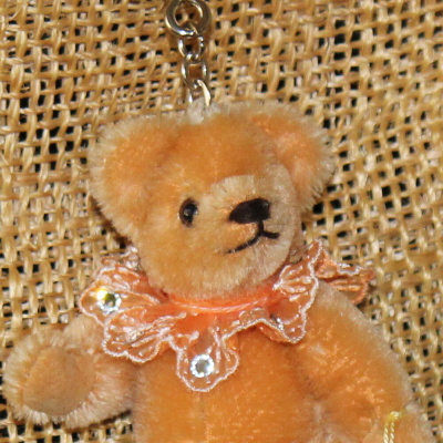 Miniatur-Mohair-Teddy Piccolo goldbraun Taschenanhnger 11 cm Teddybr von Hermann-Coburg