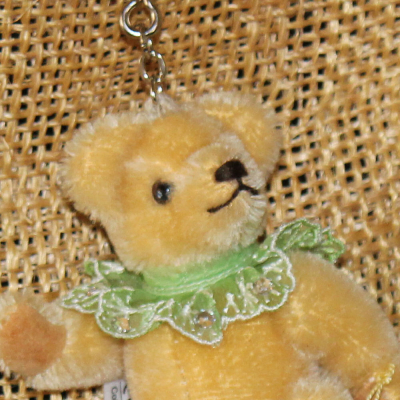 Miniatur-Mohair-Teddy Piccolo honiggelb Taschenanhnger 11 cm Teddybr von Hermann-Coburg