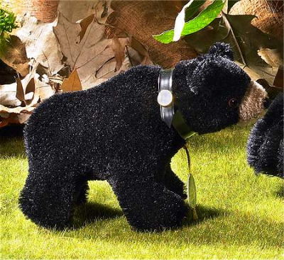 Classic Miniature Black Bear Teddy Bear by Hermann-Coburg
