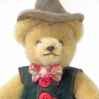 Miniatur Steh-Br Bavarian Boy Teddybr von Hermann-Coburg