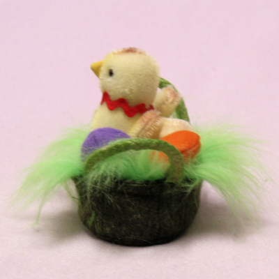 Anni - Miniatur Mohair Kcken im Krbchen 8 cm Teddybr von Hermann-Coburg