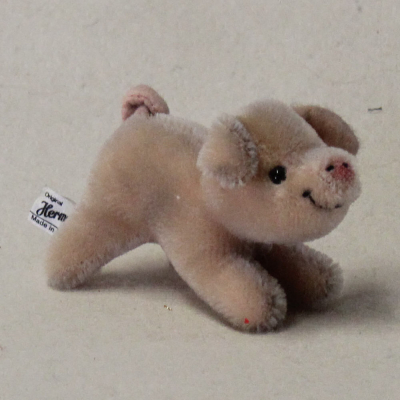 Mohair little lucky pig “Piggi”) 12 cm Teddy Bear by Hermann-Coburg