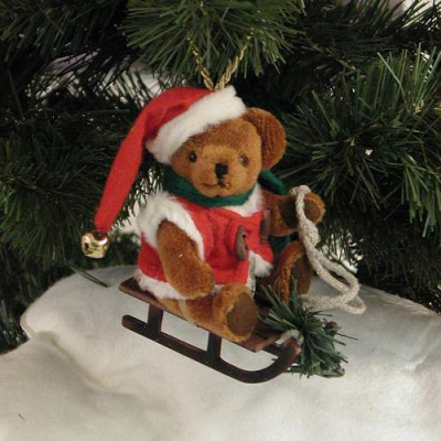 Jingle Santa Teddy Bear by Hermann-Coburg