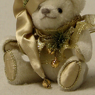 White Christmas Teddy Bear by Hermann-Coburg