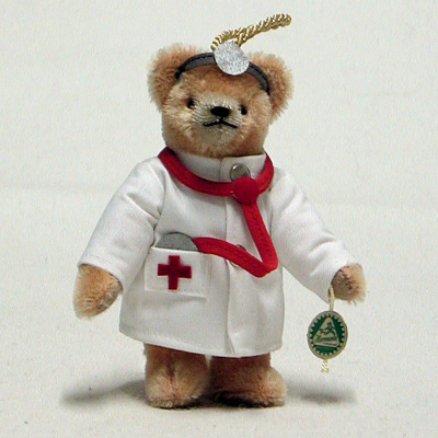 Doctor of Medicine Teddy 14 cm Teddy Bear by Hermann-Coburg