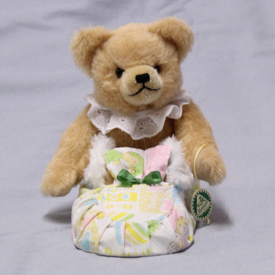 Sleeping in a Shoe  Baby Bear 23 cm Teddy Bear by Hermann-Coburg