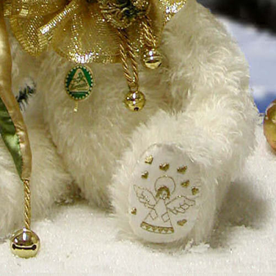 White Christmas Teddybr von Hermann-Coburg