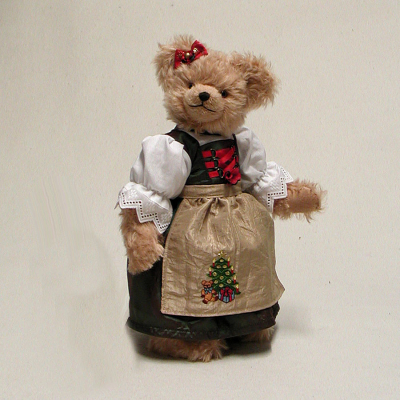 Christmas-Sophie 36 cm Teddy Bear by Hermann-Coburg