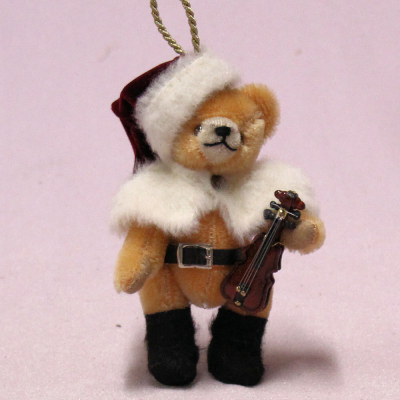 Kleiner Weihnachtsmusikant 13 cm Teddybär von Hermann-Coburg