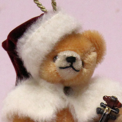 Kleiner Weihnachtsmusikant 13 cm Teddybär von Hermann-Coburg