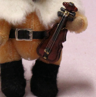 Little Christmas Musician 13 cm Teddy Bear by Hermann-Coburg