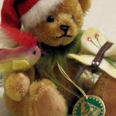 Weihnachten im Regenwald Ornament 14 cm Teddybr von Hermann-Coburg