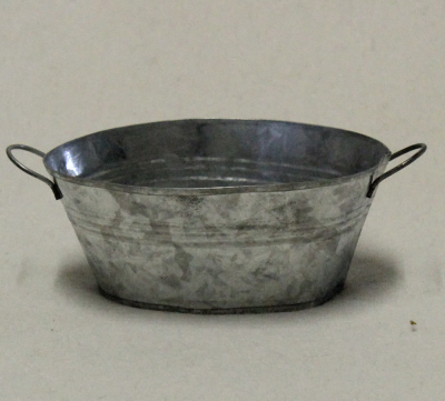 Wanne oval 10,5 cm x 8 cm  x 4,5 cm (Metall)