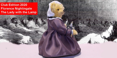 Florence Nightingale - The Lady with the Lamp 35 cm Teddy Bear by Hermann-Coburg