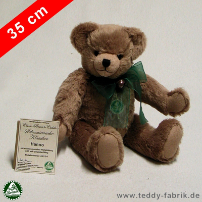 Teddybr Hanno 35 cm schmuseweiche Klassiker